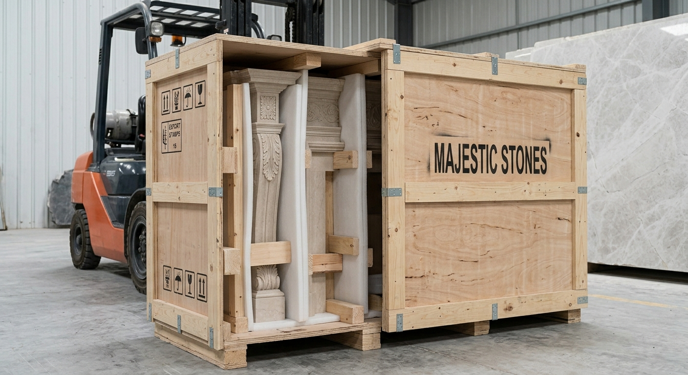 Luxury Natural Stone Fireplace Surrounds