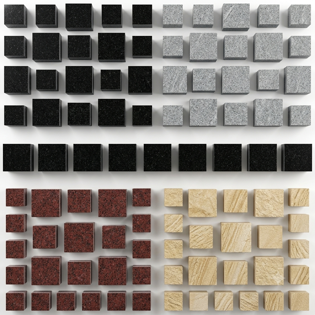 High-Durability Stone Setts Export & Precision Granite Cubes Egypt